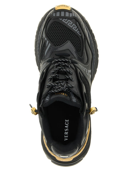 Versace Baskets - Cuir de veau multicolore