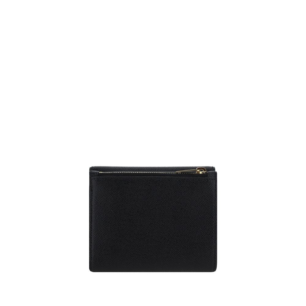 Portefeuille Saint Laurent Bos Taurus Noir Cuir De Veau