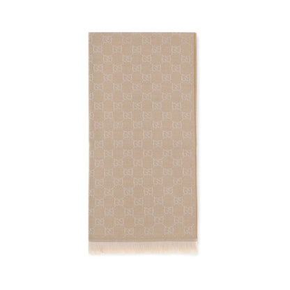 Gucci Foulard De Lana Oves Aries En Beige GG Supreme