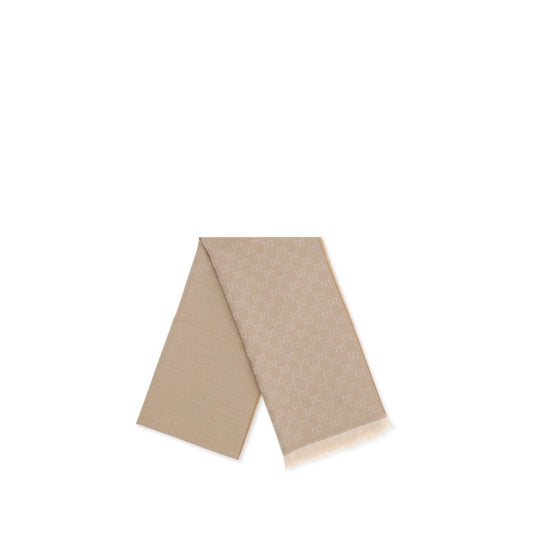 Gucci Foulard De Lana Oves Aries En Beige GG Supreme