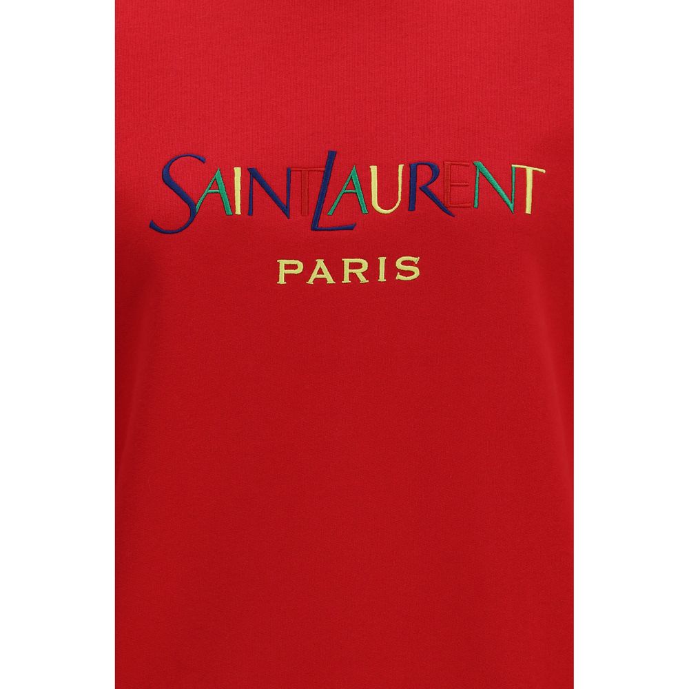 Sudadera Saint Laurent De Algodón Certificado Rojo