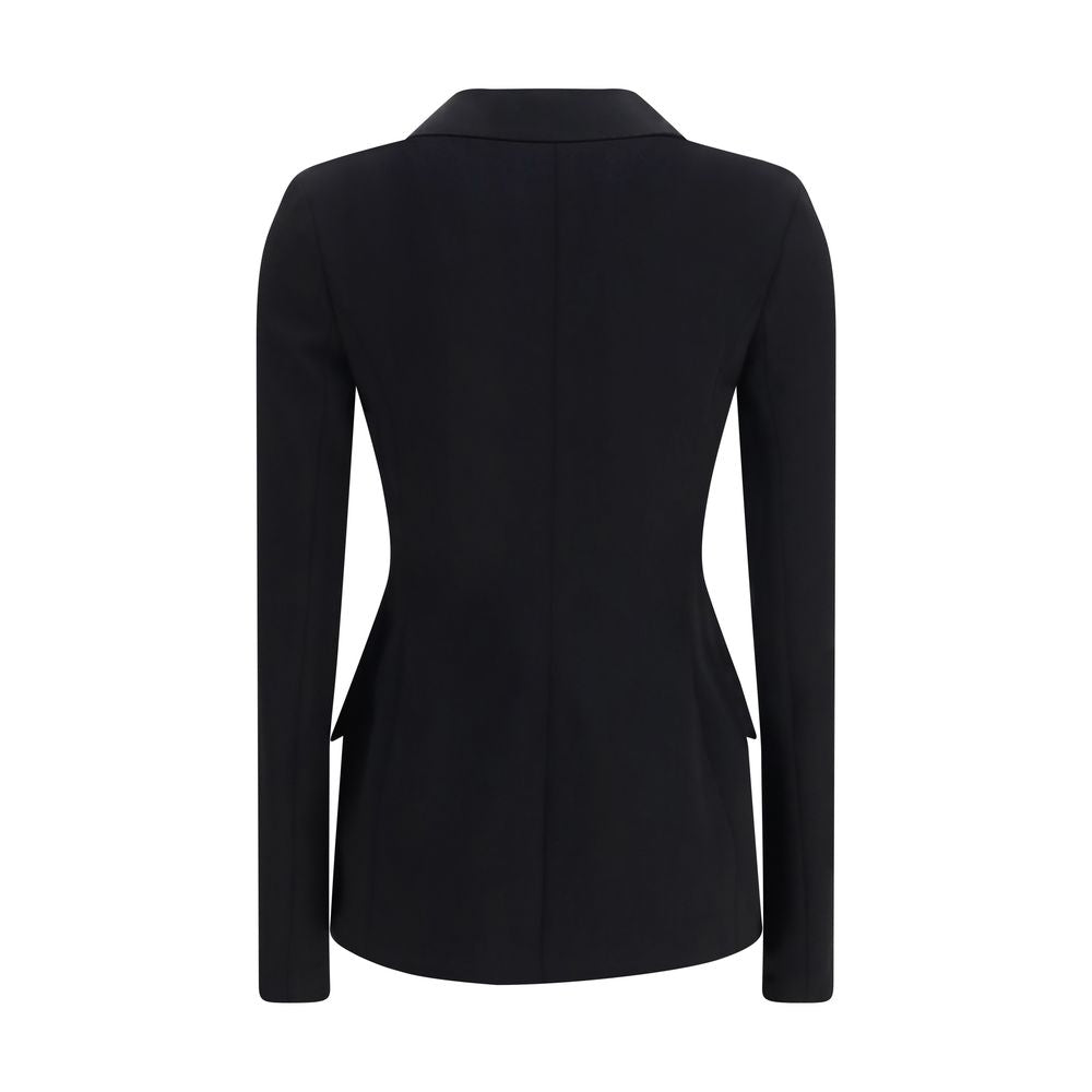 Dolce Gabbana Black Wool Full Length Oves Aries Jacket