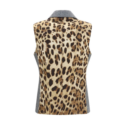 Dolce & Gabbana Blazer De Lana Gris Ovis Aries Estructurado