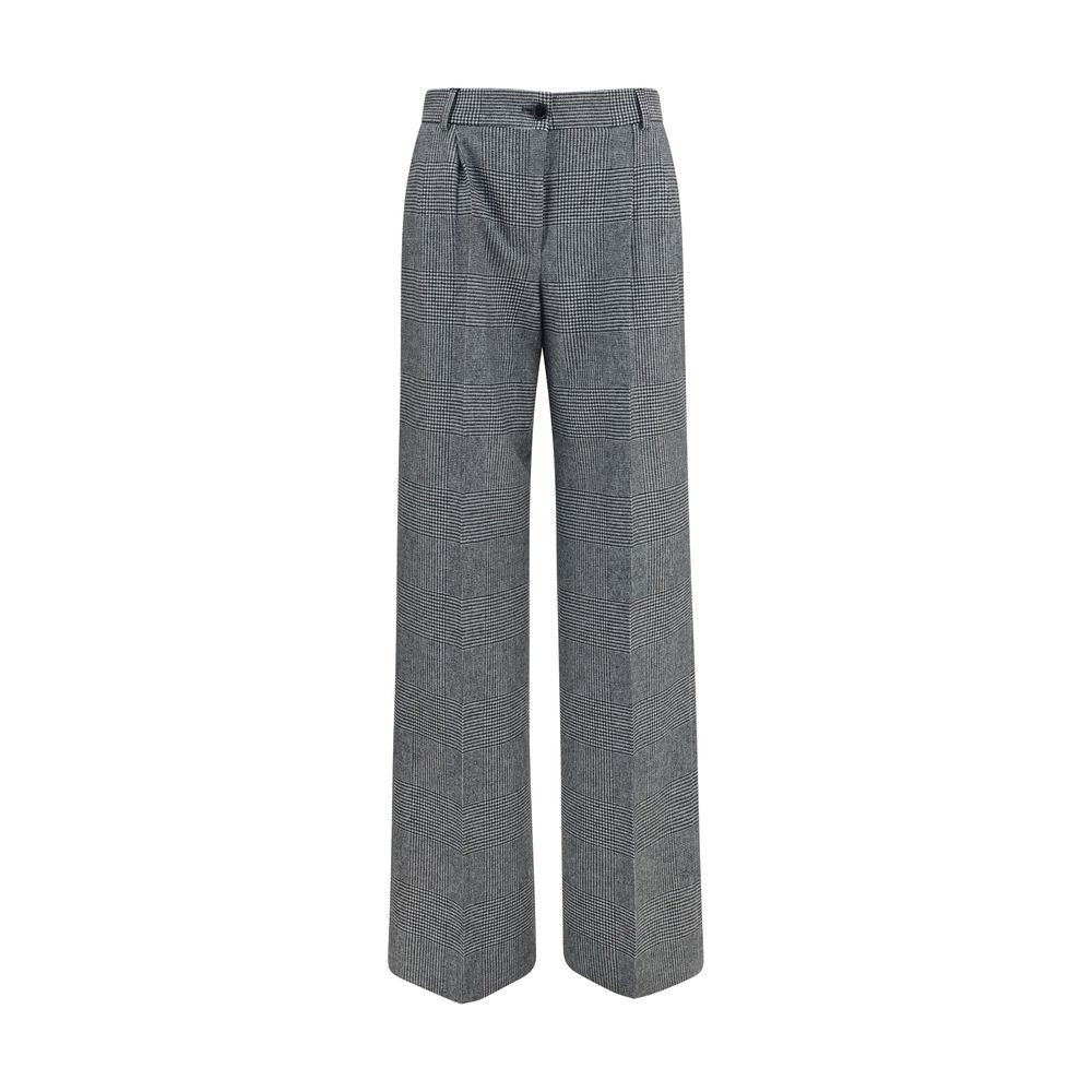 Dolce & Gabbana Ovis Aries Grey Wool Dress Pants