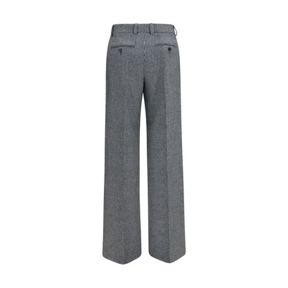 Dolce & Gabbana Ovis Aries Grey Wool Dress Pants