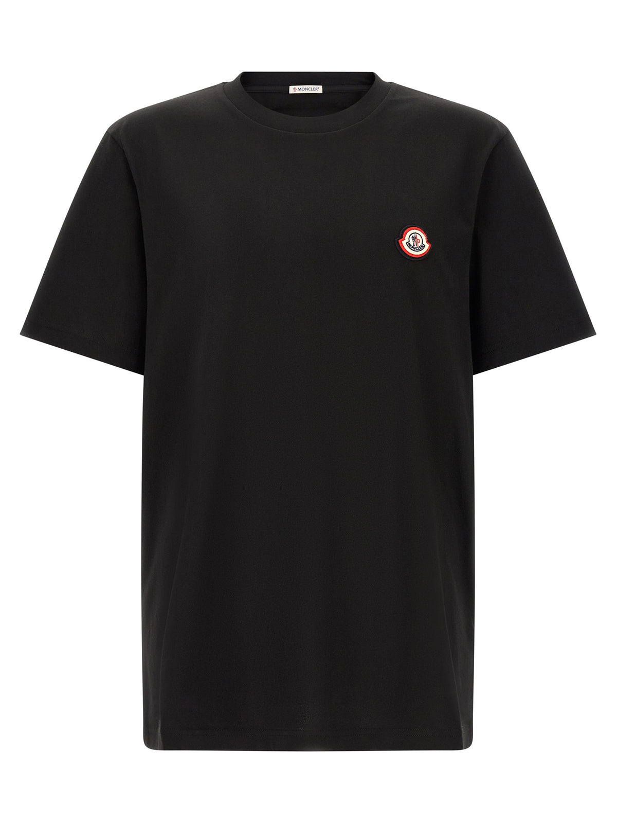 Moncler Camiseta de Algodón Negro - Confort Térmico