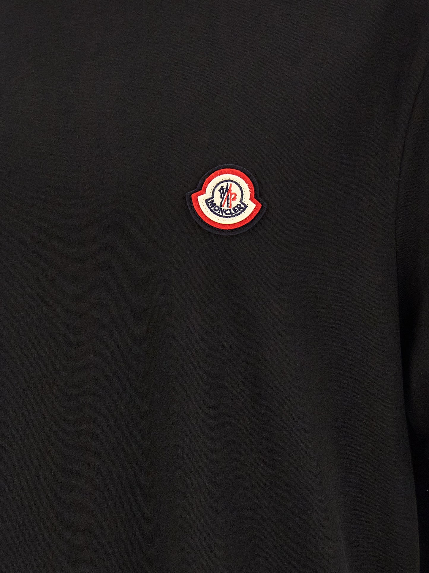 Moncler Camiseta de Algodón Negro - Confort Térmico