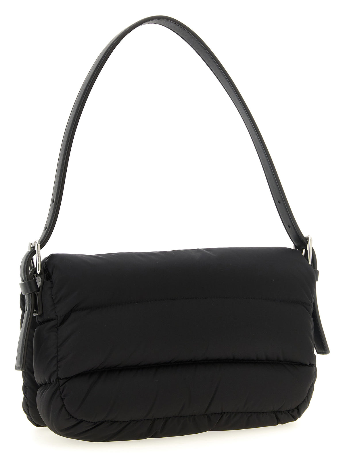 Bolso De Hombro De Poliamida Negra Caradoc De Moncler