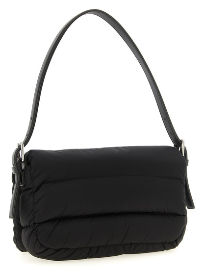 Bolso De Hombro De Poliamida Negra Caradoc De Moncler