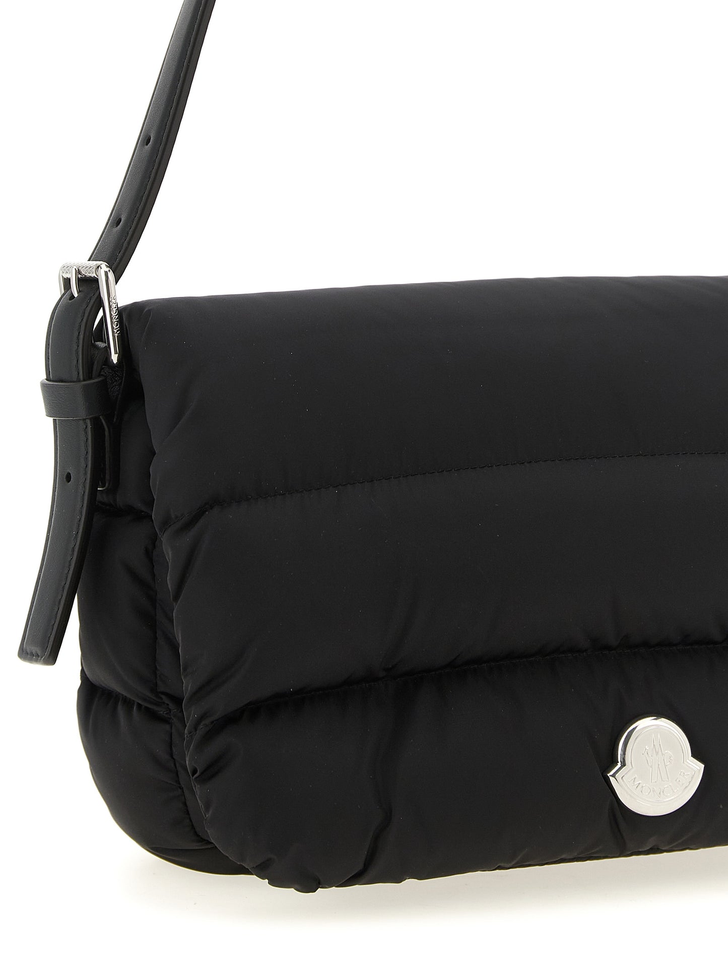 Bolso De Hombro De Poliamida Negra Caradoc De Moncler