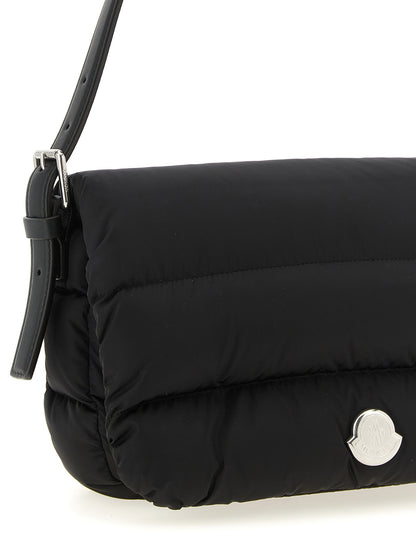 Bolso De Hombro De Poliamida Negra Caradoc De Moncler