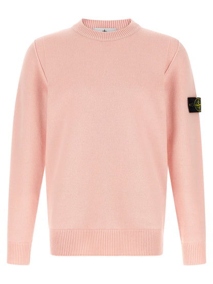 Stone Island Cardigan - Virgin Wool Multicolor Knit
