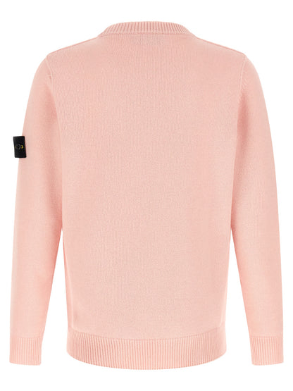 Stone Island Cardigan - Virgin Wool Multicolor Knit