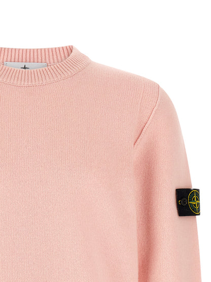 Stone Island Cardigan - Virgin Wool Multicolor Knit
