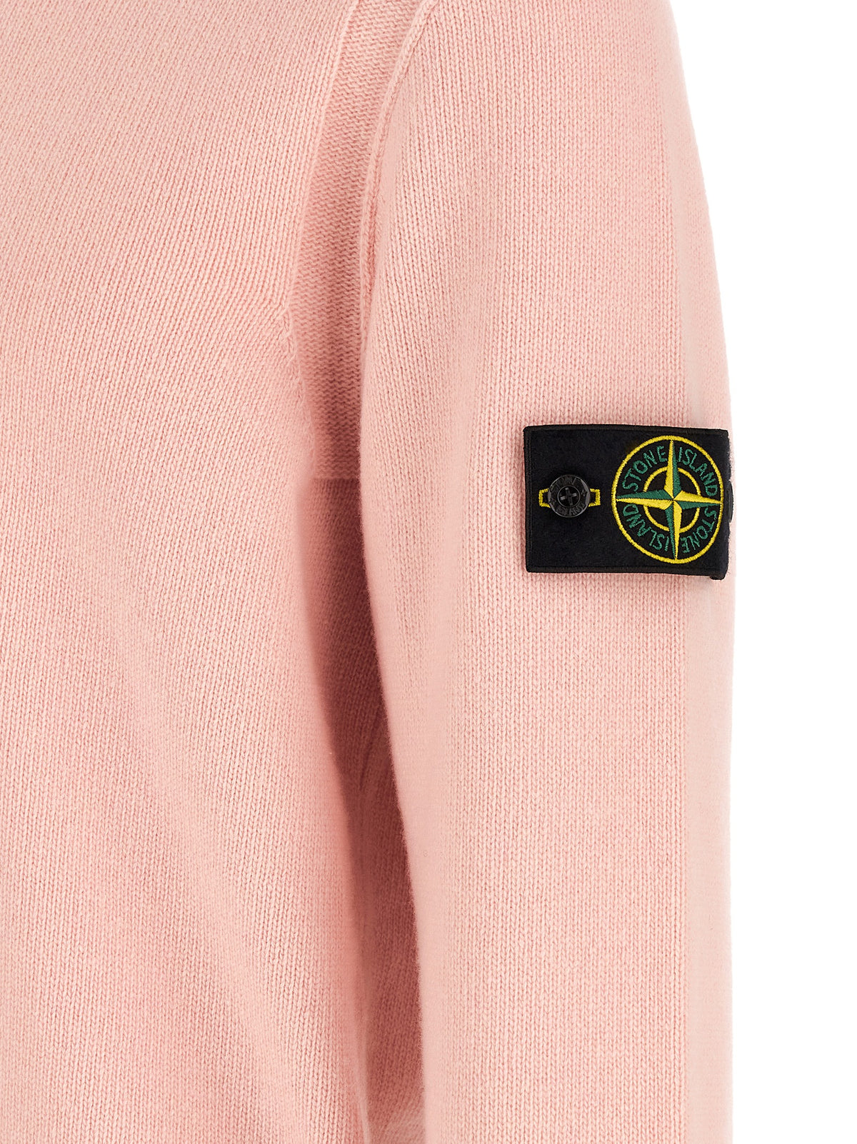 Stone Island Cardigan - Virgin Wool Multicolor Knit