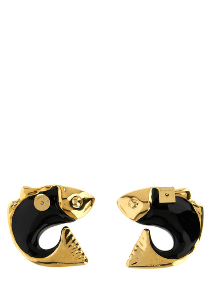 Boucles d'oreilles Jacquemus Les Boucles en cuivre noir
