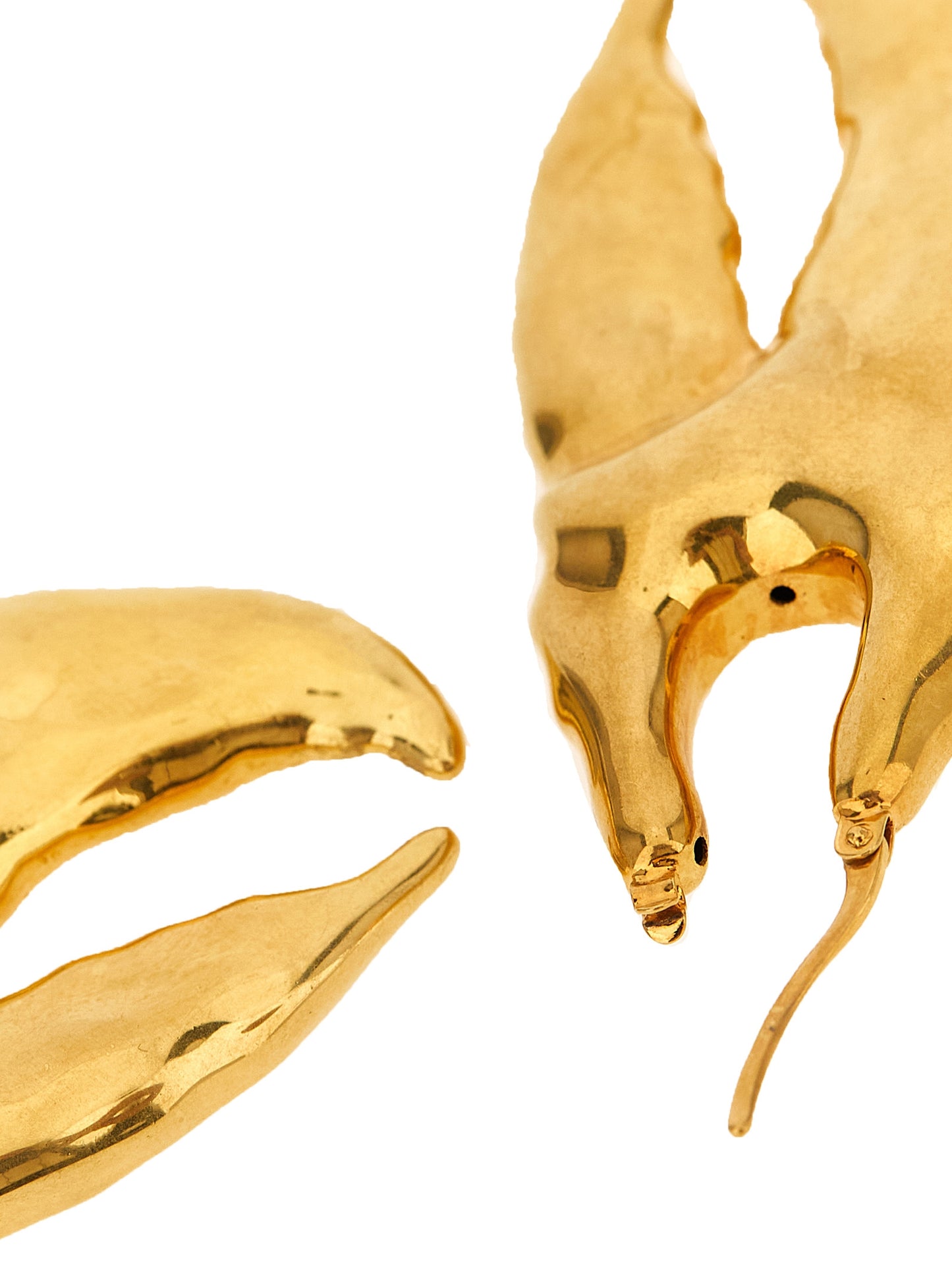 Pendientes Jacquemus De Cobre Con Acabado Dorado Les Boucles Homard