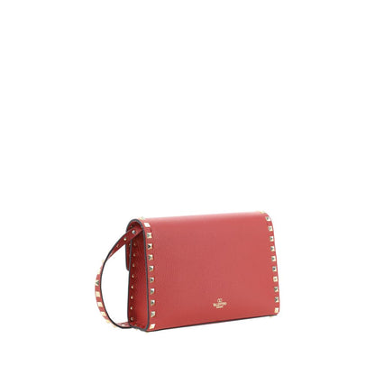 Valentino Garavani Red Calfskin Shoulder Bag Bos Taurus