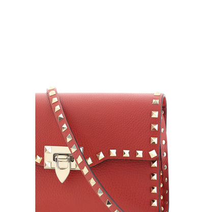Valentino Garavani Red Calfskin Shoulder Bag Bos Taurus