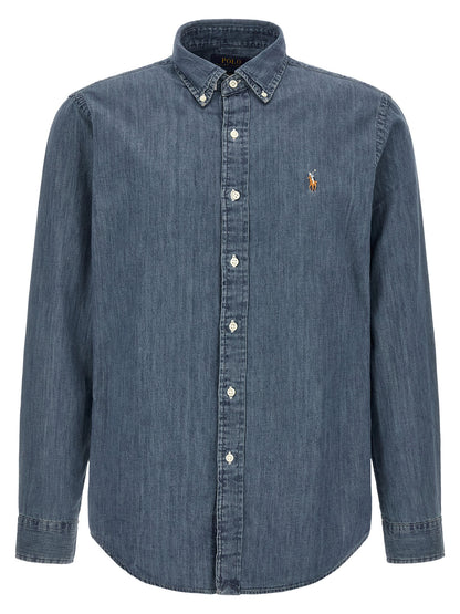Blusa Polo Ralph Lauren De Algodón Azul Clásico