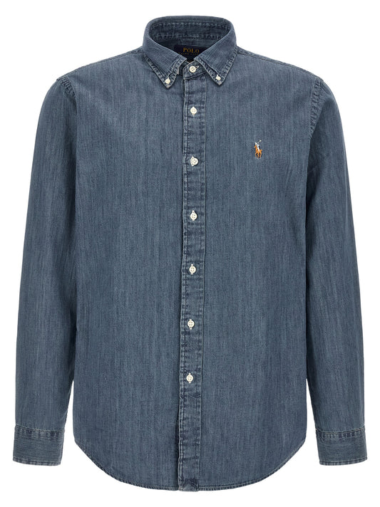 Blusa Polo Ralph Lauren De Algodón Azul Clásico