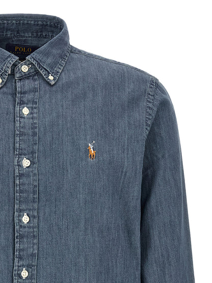 Blusa Polo Ralph Lauren De Algodón Azul Clásico