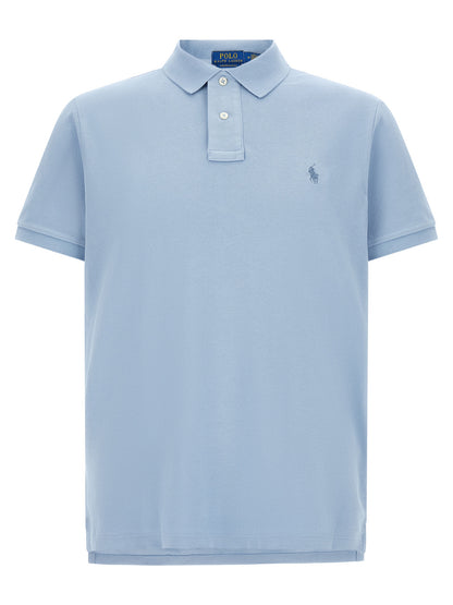 Camisa Polo De Algodón Azul Polo Ralph Lauren Clásico