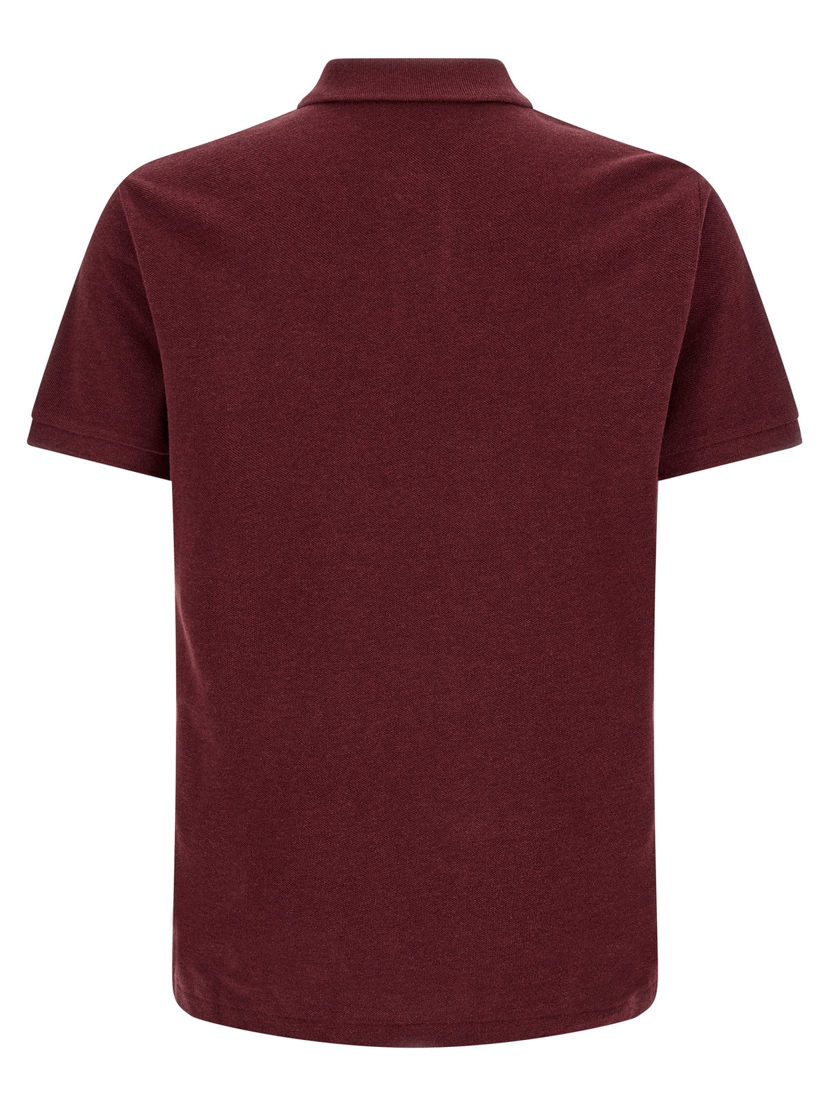 Ralph Lauren Slim Fit Burgundy Cotton Polo Shirt