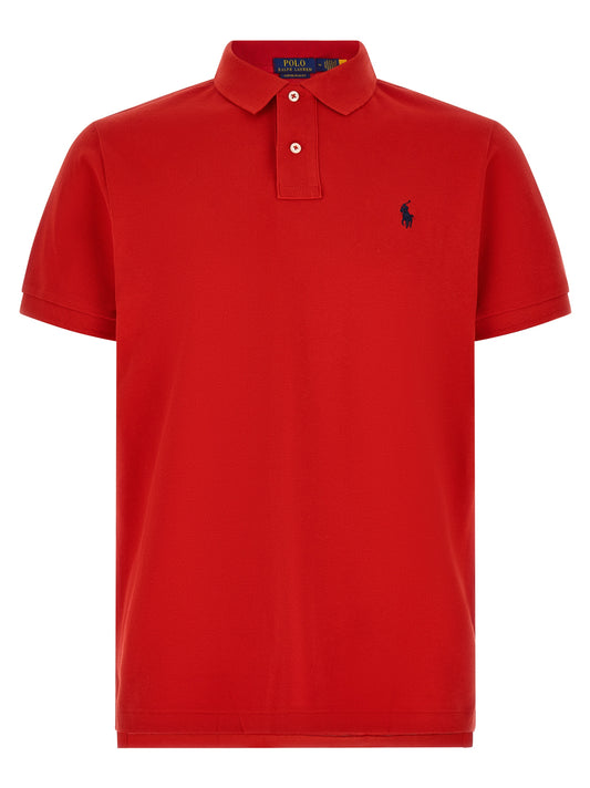 Polo Ralph Lauren Polo de Algodón Unicolor En Rojo