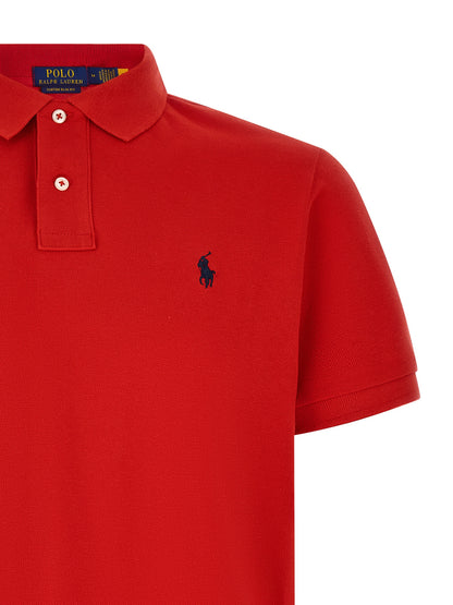 Polo Ralph Lauren Polo de Algodón Unicolor En Rojo