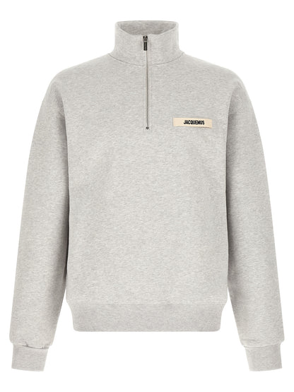 Jacquemus Grey Cotton Le Camionneur Sweatshirt