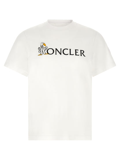 T-shirt Moncler en coton blanc d'usage courant