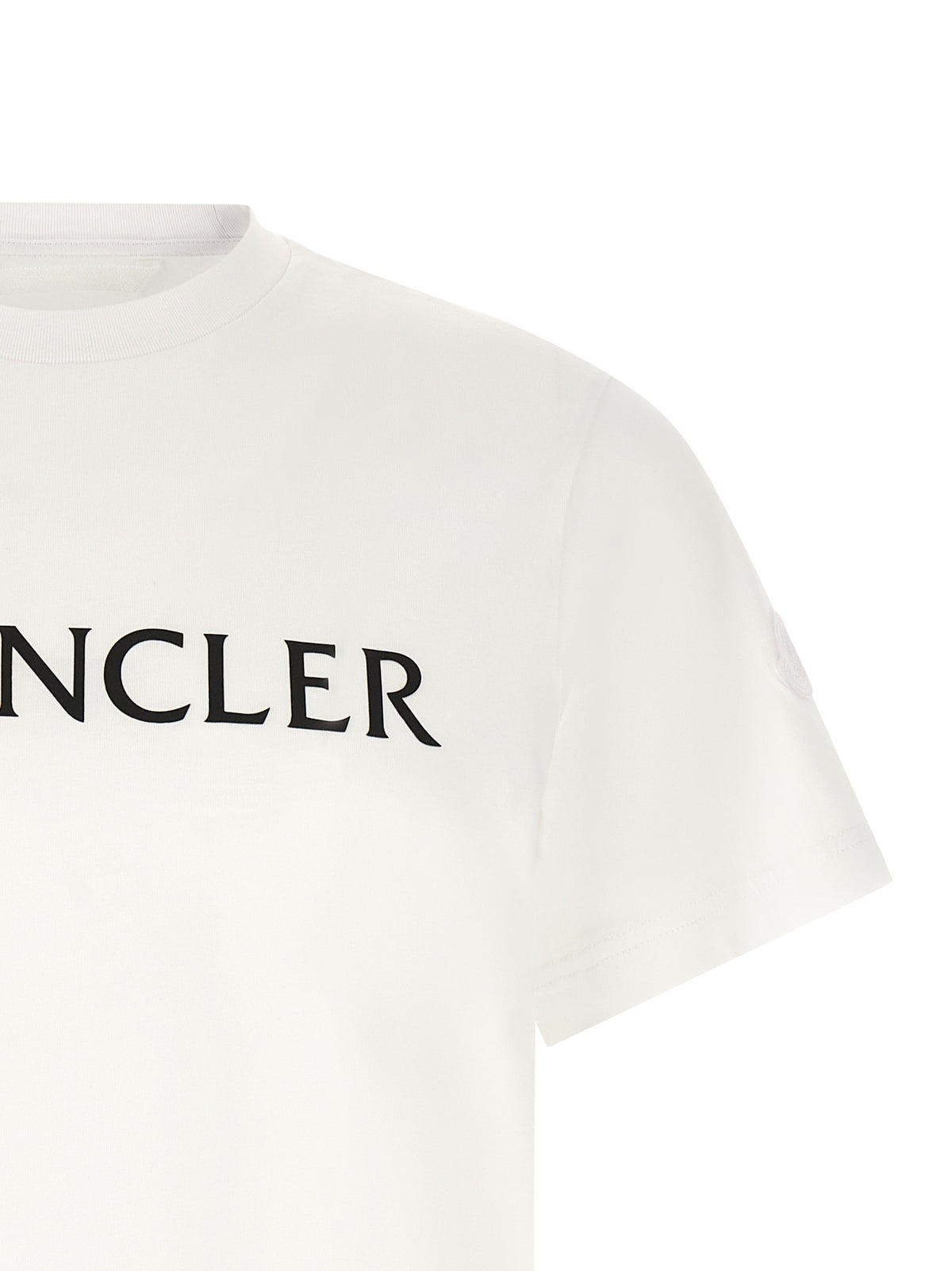 T-shirt Moncler en coton blanc d'usage courant