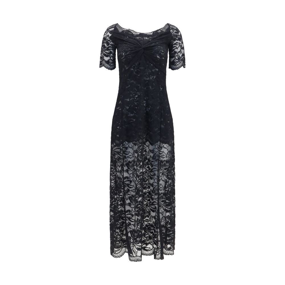 Rabanne Black Cocktail Dress with Polyamide Fabric