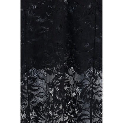 Rabanne Black Cocktail Dress with Polyamide Fabric