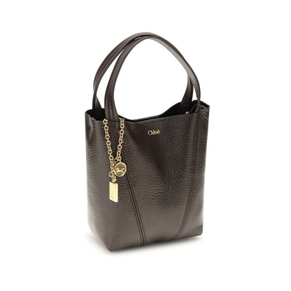 Chloé Calfskin Shoulder Bag Brown Bos Taurus