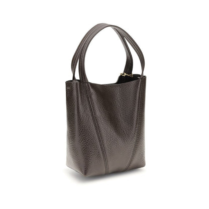 Chloé Calfskin Shoulder Bag Brown Bos Taurus