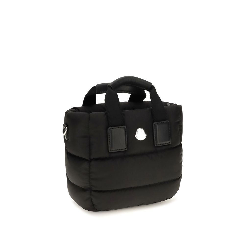 Moncler Sac fourre-tout noir en nylon modèle Caradoc Mini