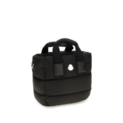 Moncler Sac fourre-tout noir en nylon modèle Caradoc Mini