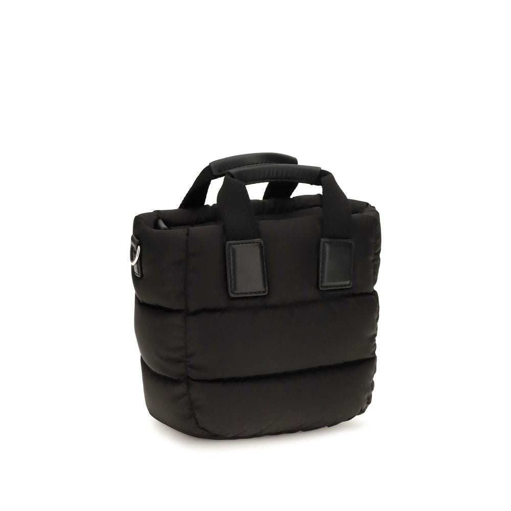 Moncler Sac fourre-tout noir en nylon modèle Caradoc Mini