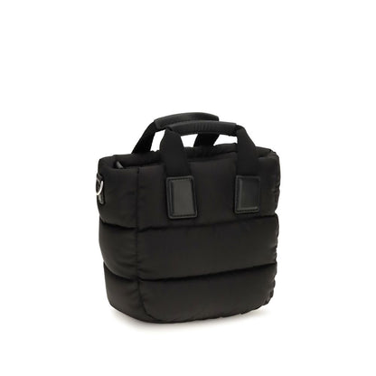 Moncler Sac fourre-tout noir en nylon modèle Caradoc Mini