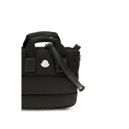 Moncler Sac fourre-tout noir en nylon modèle Caradoc Mini