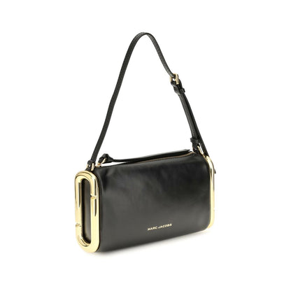 Marc Jacobs Compact Calf Leather Shoulder Bag Black
