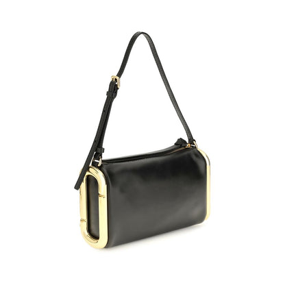 Marc Jacobs Compact Calf Leather Shoulder Bag Black