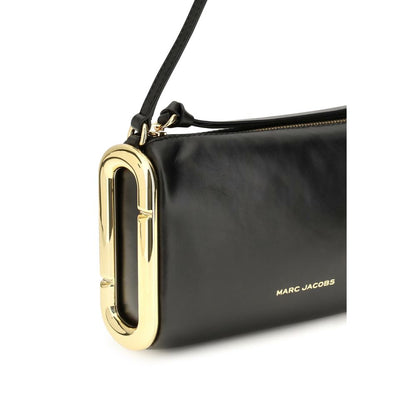 Marc Jacobs Compact Calf Leather Shoulder Bag Black