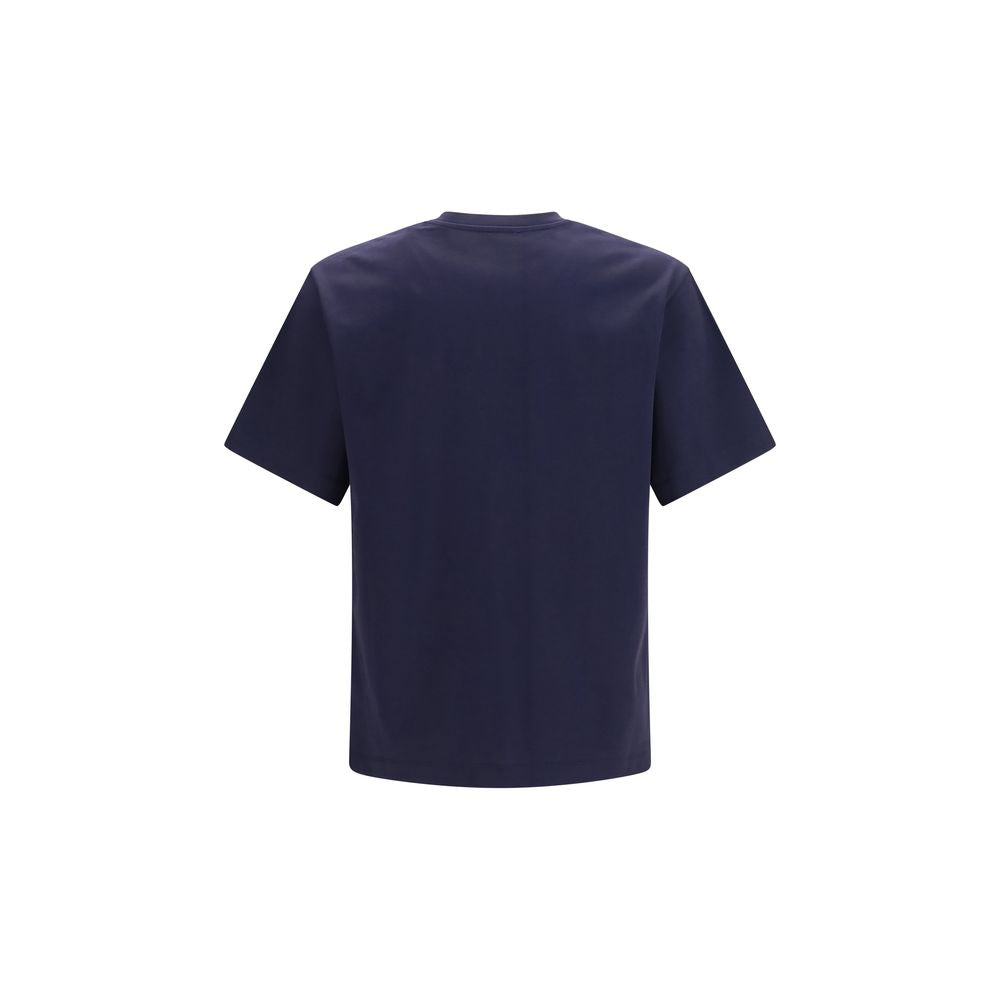 Ferragamo Blue Regular Fit Cotton T-Shirt