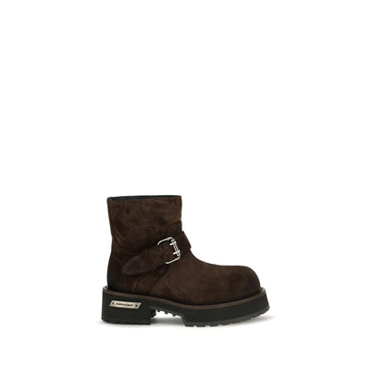 Bottes Cheville Balenciaga En Cuir De Veau Marron Bos Taurus
