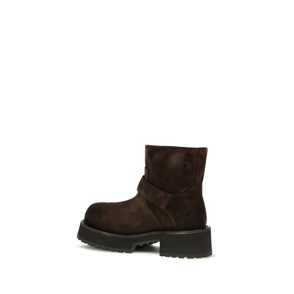 Bottes Cheville Balenciaga En Cuir De Veau Marron Bos Taurus