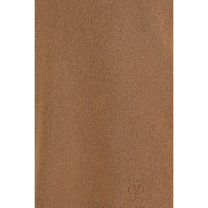 Valentino Garavani Pull en laine marron - Tissu Ovis Aries