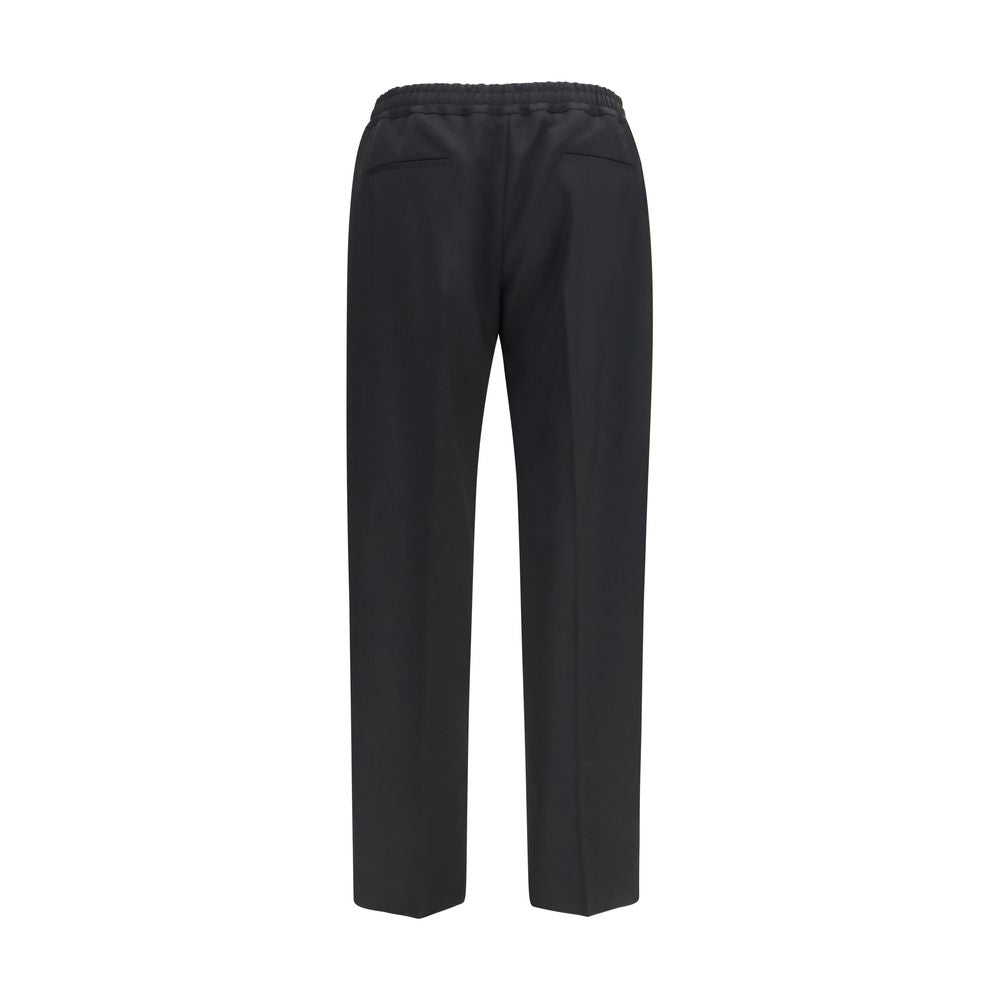 Valentino Garavani Black Cotton Chino Trousers